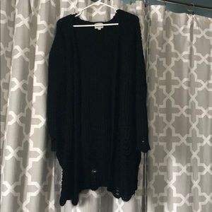 M/L black cardigan